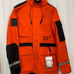 Helly Hansen Men’s or Women’s High-Visibility Orange Work Jacket